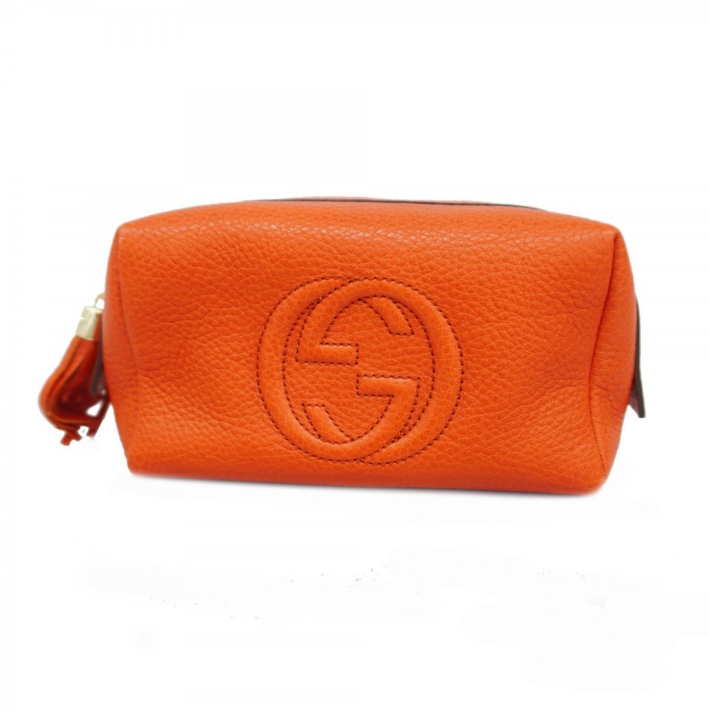 Gucci Soho Red Leather Pouch